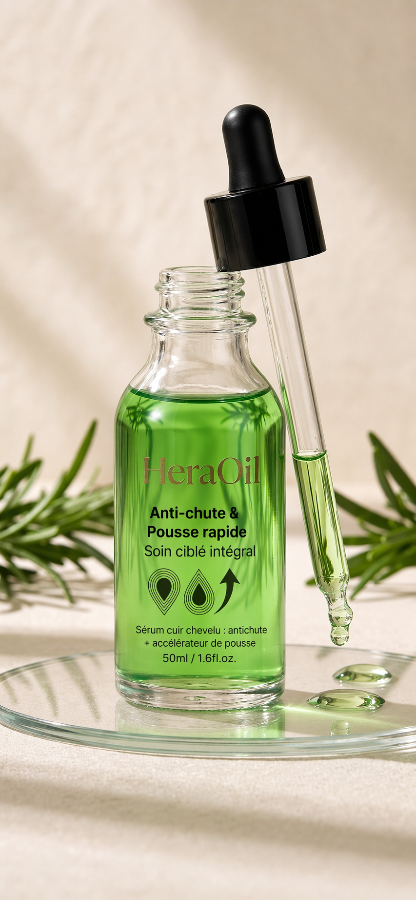 HeraOil – Sérum Capillaire Anti-Chute & Accélérateur de Pousse
